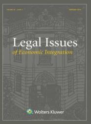 Special issue of Legal Issues of Eco Integration